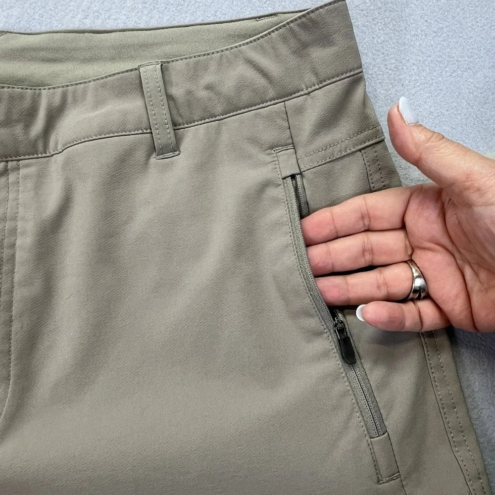 Columbia Triple Canyon Hiking Pants 36 X‎ 32 Tan Bungee Ankle Gorpcore Outdoor